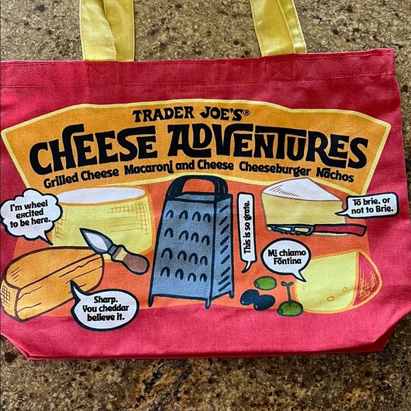 🧀🐟Trader Joe’s 2 PACK Reusable Eco Cotton Shopping Grocery Tote Bags🧀🐟 - Picture 12 of 15